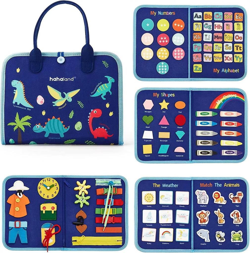 Felt Learning Early Education Board Felt Children Diy Busy Board Montessori Children'S Puzzle Teaching Dress And Tie Shoelaces