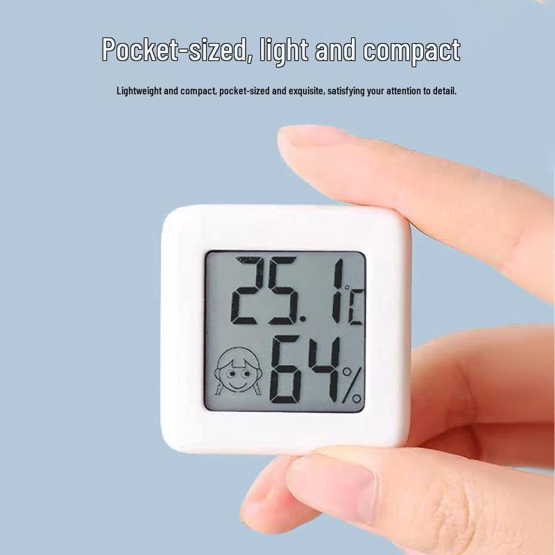 Termometru și Higrometru Digital Compact pentru Animal de Companie, Mașină și Frigider