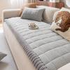 1PC Simple Style Corn Fleece Quilted Sofa Cover New Autumn Winter High Gram Weight Seat Cushion Thick Warm Non-slip Sofa Cover