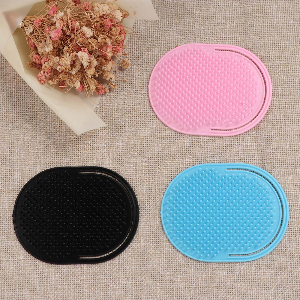 Black Hair Comb Brush Plastic Pocket Shampoo Comb Beard Mustache Palm Tools Massage Brush Men