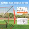 7x7 Ft Baseball Softball Practice Net, Portable Baseball Training Net for Hitting Batting Catching Pitching, Backstop Baseball Equipment Training Aids