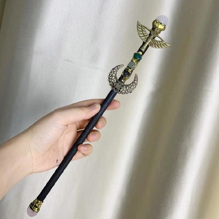 Prinzessinnen Zauberstab Handheld Feen Zauberstab Kristall Magischer Zauberstab Halloween Zauberstab Amethyst Sandstein Raumdekoration für Mädchen
