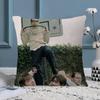 Weezer Music Band Office Cushion Pillowcase Car Cushion CoverXCM Lumbar Pillowcase Sofa Pillowcover