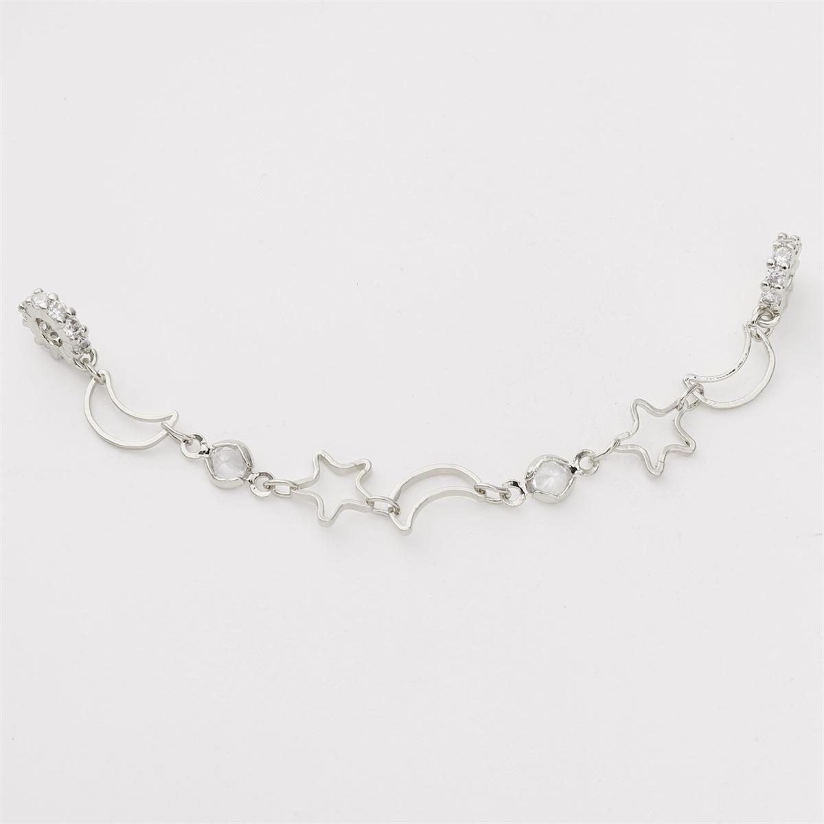 

Высокоцветной позолоченный серебряный цирконовый браслет защитная цепочка цепочка сделай сам браслет цепочка для мобильного телефона аксессуары 1 piece/bag