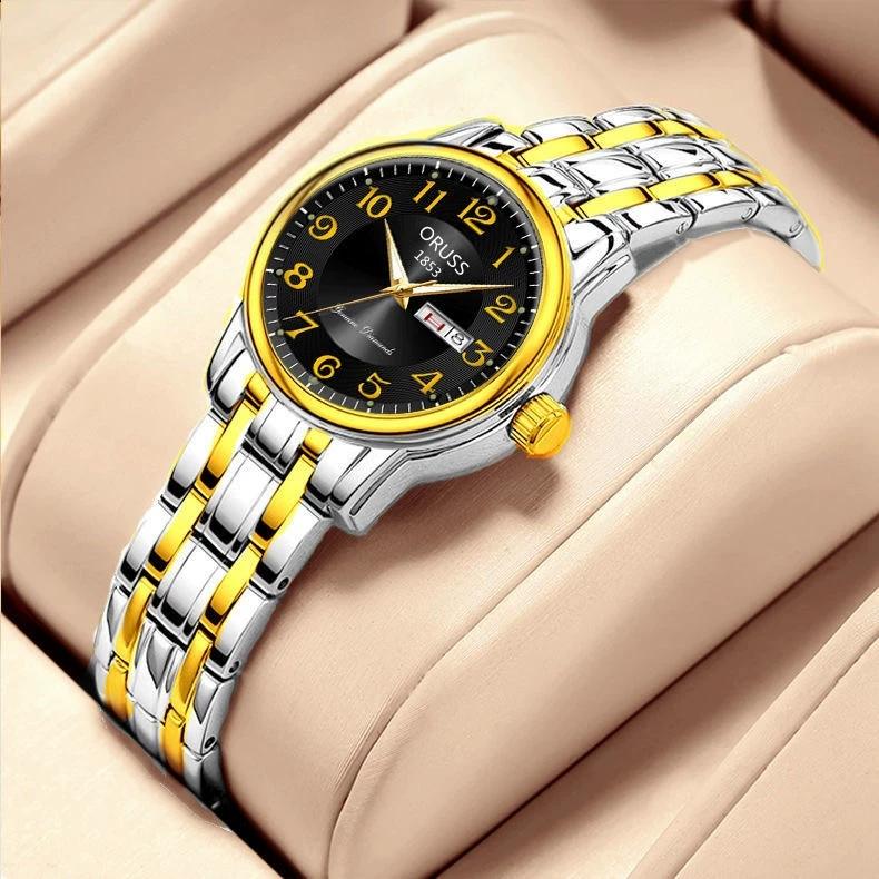 New Fashion Top Ladies Luxury Watches For Woman Business Week Date Bracelet Watch Women Steel Quartz Wristwatches Reloj Mujer