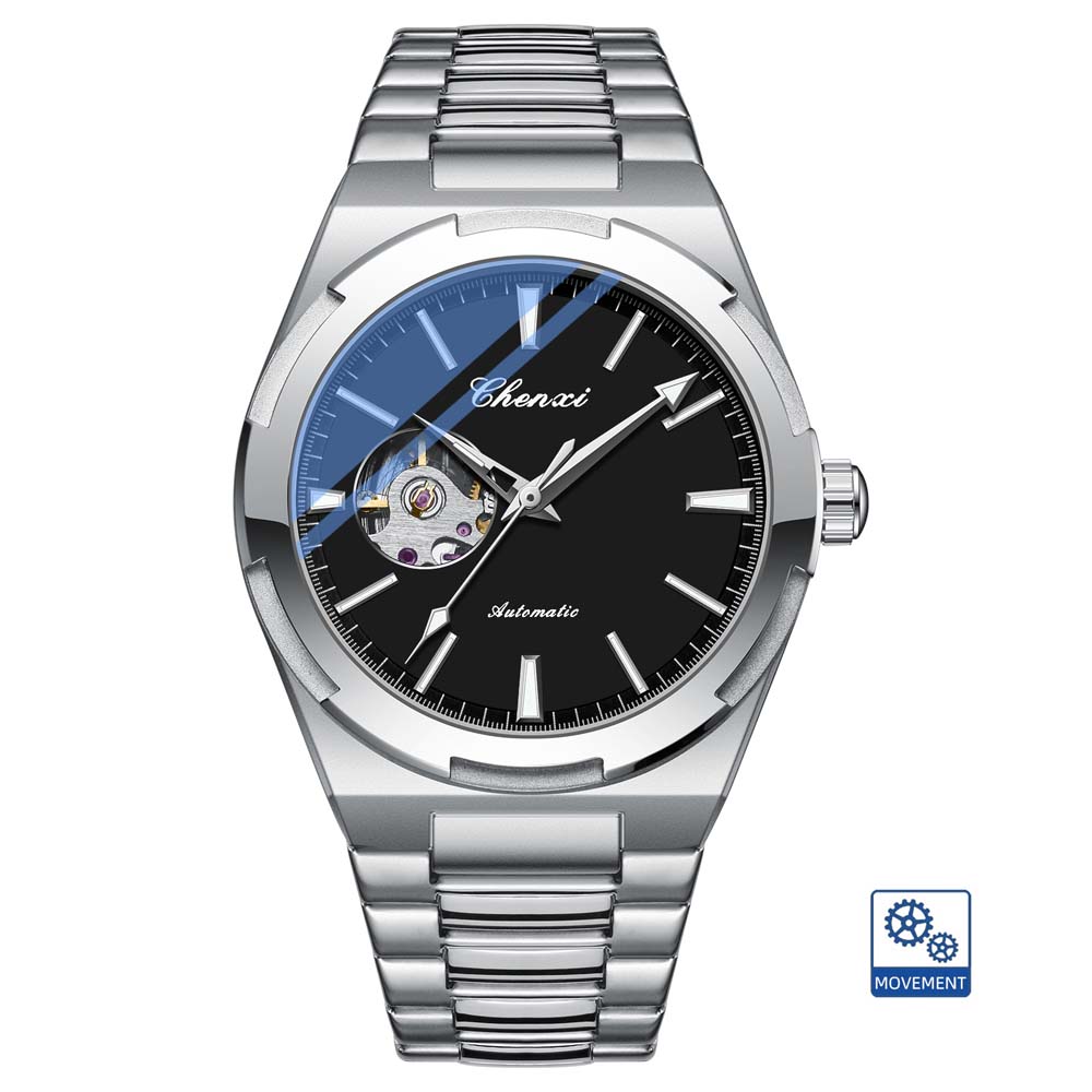 CHENXI Mechanical Watches for Man Original Brand Fashion Stainless Steel Band Waterproof Luminous Automatic Male Wristwatch