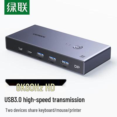 Ugreen 8K 2-Port DisplayPort KVM Switch