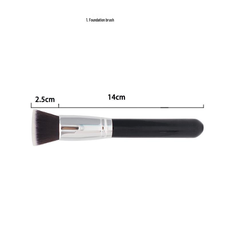 Single Large Makeup Brush: Soft Bristles for Powder, Blush, Foundation, Contour, and Angled Applications