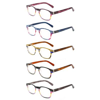 TUREZING2-3 Pairs of Reading Glasses for Women Men High Quality Lightweight Rectangular Diopter Eyewear HD Prescription Glasses