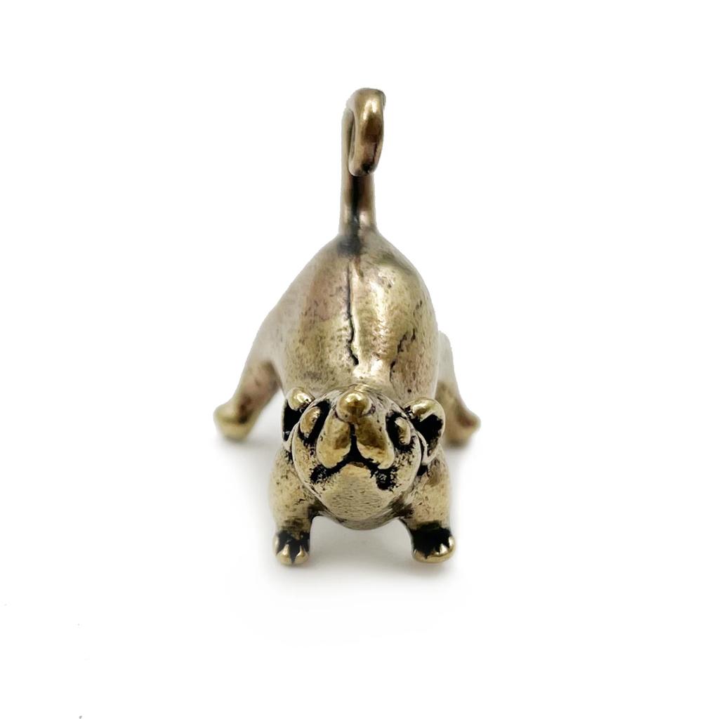 Ancient Brass Small Tea Pet Ornament Long Tail Cute Mouse Figurines Miniatures Copper Lucky Rat Study Living Room Decorations