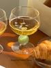 Mint Green Tall Glass Simple Round Red Wine Champagne Cup Creative French Vintage Cold Drink Juice Cup