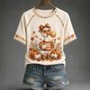Women's Fashion Casual Short Sleeve T-Shirt for Everyday Wear - Comfortable Cotton Top