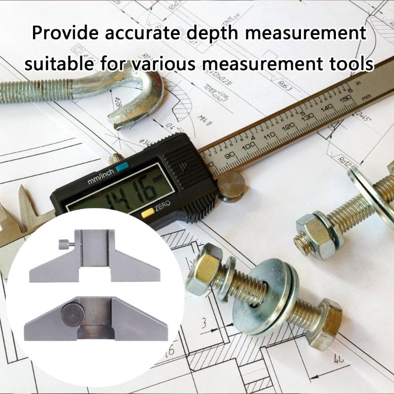 Stainless Steel Depth Measuring Tool Suitable for Engineers and DIY Enthusiasts Ensuring Durability and Rust Resistance
