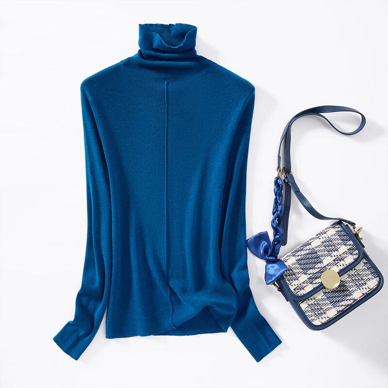 Dámský vlněno-hedvábný rolák Zlatá chryzantéma