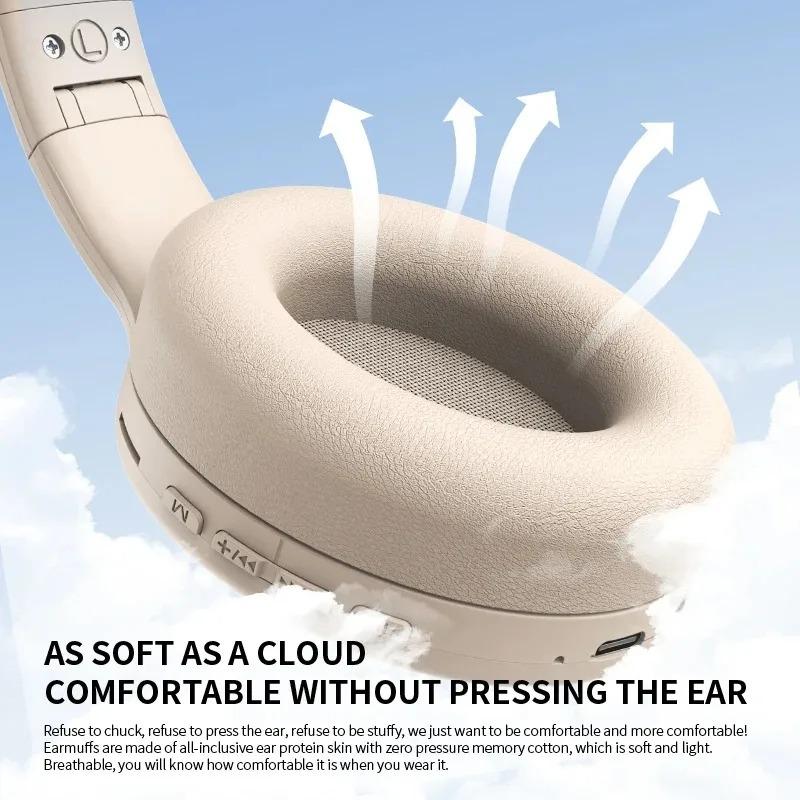 Wireless Bluetooth 5.3 Headphones 3.5mm Wired Sports Gaming Headsets with HD Foldable HiFi Stereo Noise Canceling Earbuds