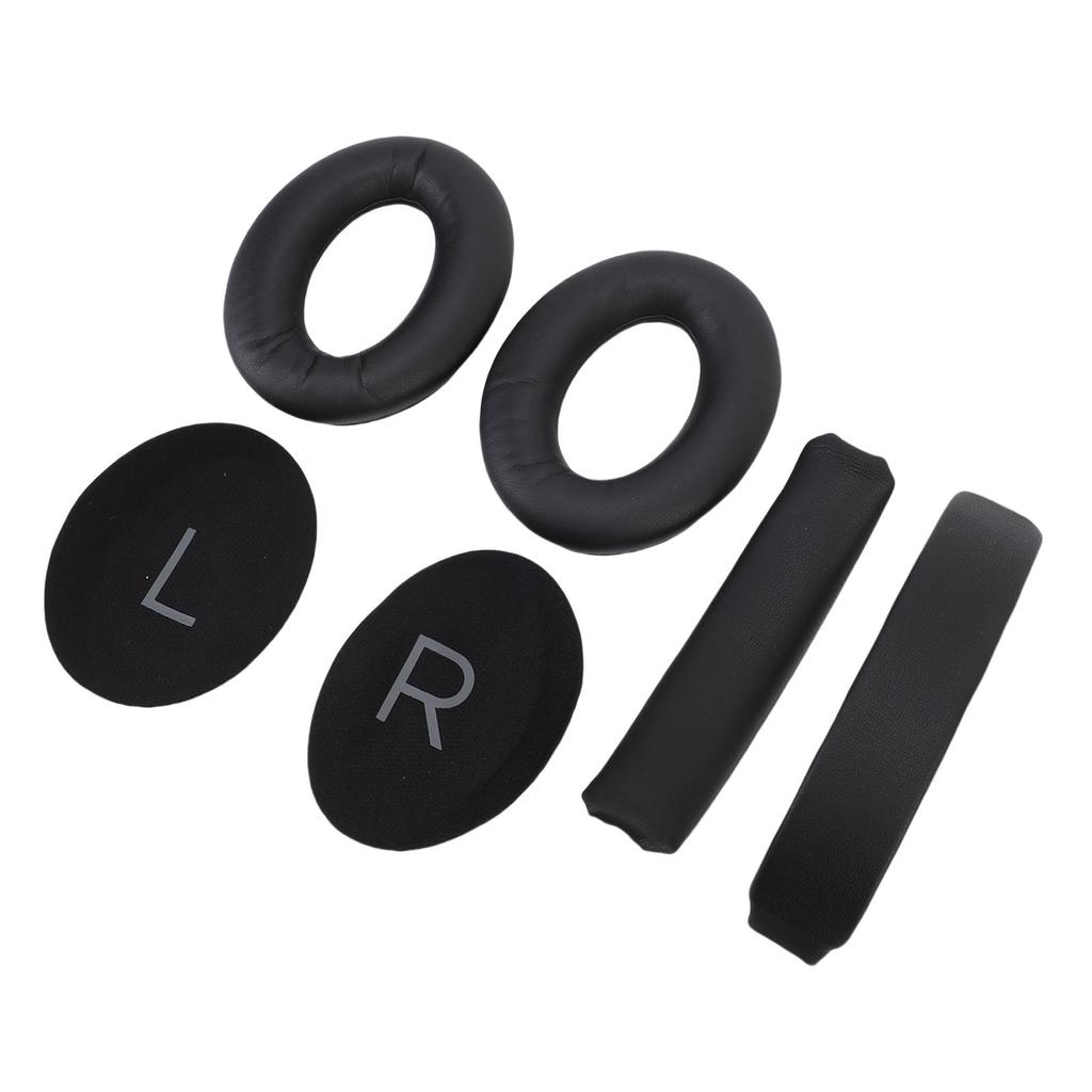 1 Pair Earpads Replacement for QC45 SC SE Wireless Headset Sponge Protein Leather Headphone Ear Cushions Headband Pad