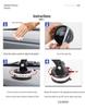 Universal Car Phone Holder with Rotating Suction Cup for Dashboard/Windshield - Shockproof, Fits Cars & Vans