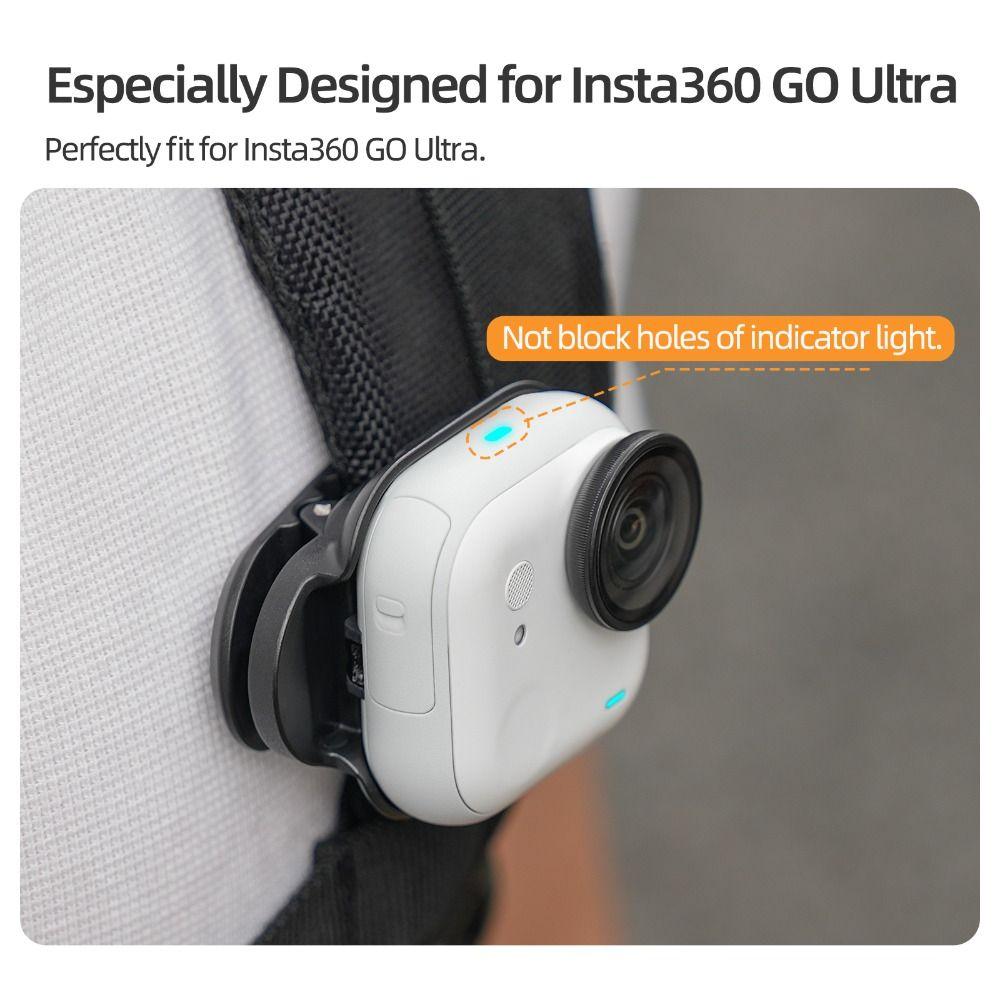 Magnetic Backpack Clip Holder Quick Release Anti-Shake Camera Mount Holder Lightweight Mini Camera Bracket for Insta360 Go Ultra