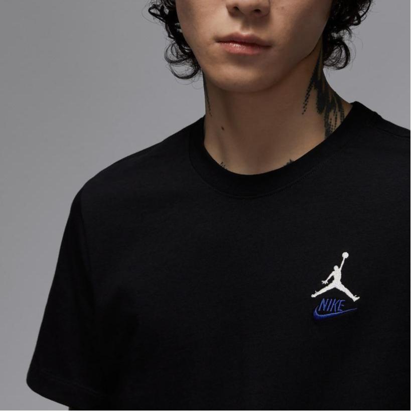 Jordan Seltene Luft Bequeme Mode Lässig Vielseitig Einfarbig Kurzarm T-Shirt Herren Oberteile Schwarz Weiß IB7527010