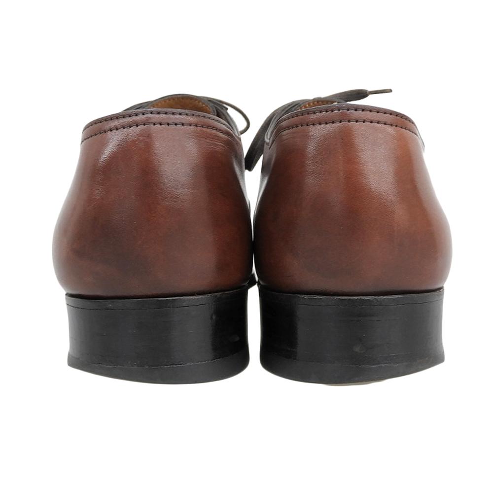 JOHN LOBB 2004 Årsmodell 8000 Läst Plain Toe Skor Herr Brun 5D skor 5 D BrunBegagnad