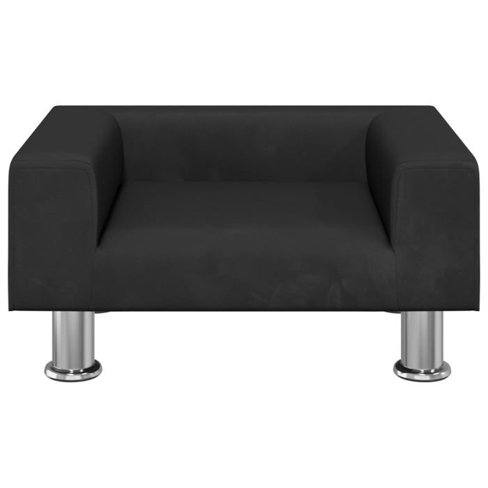 VidaXL Canapé pour enfants noir 50x40x26,5 cm velours 3196340