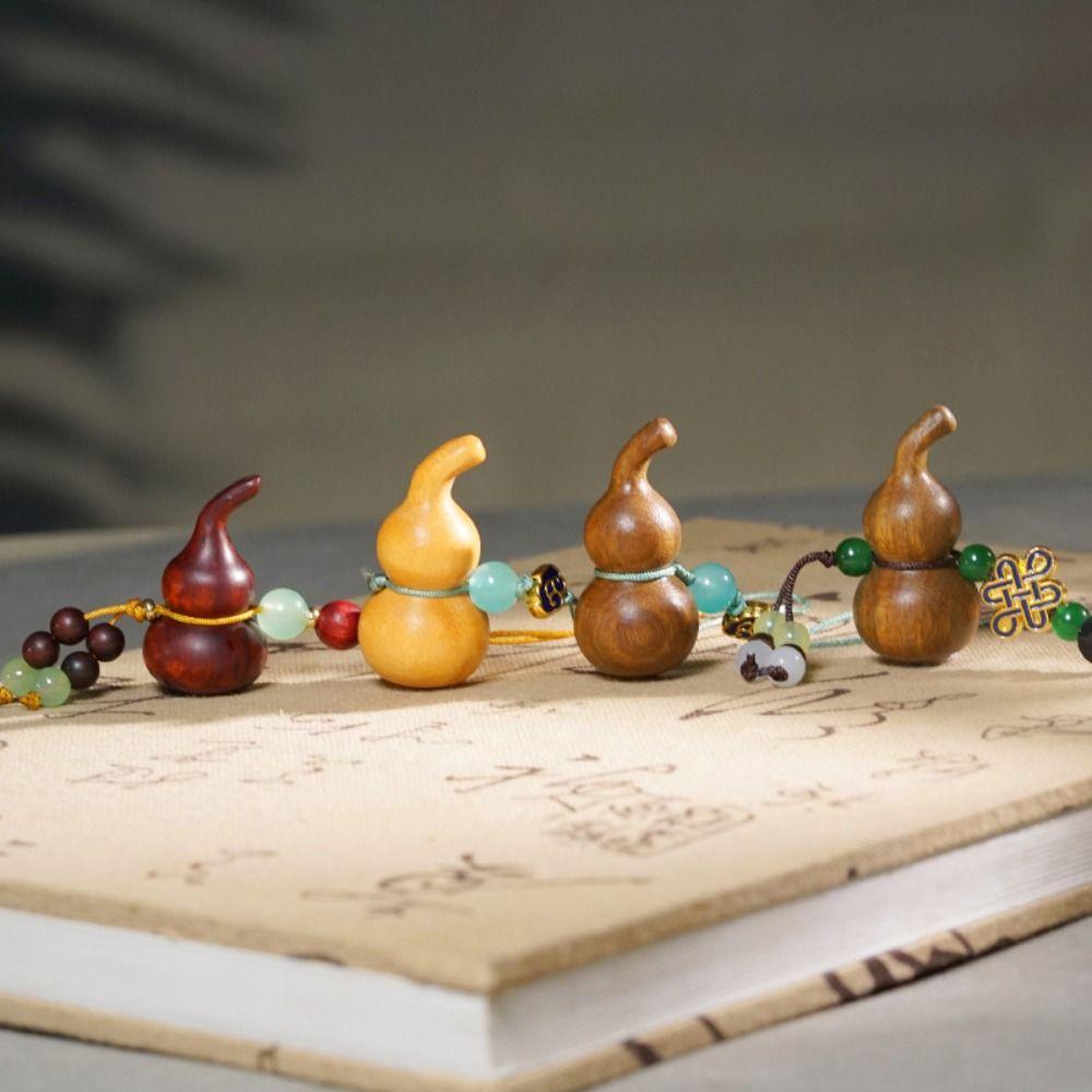 

Key Charms Wooden Pendant Phone Chain Chinese Style Gourd Car Keychain Personality Phone Charm Men Style 3