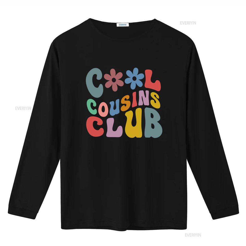 Cool Cousins Club Retro Crew T Shirt for Family Stylish and Fun Design vintage Washed streetwear Slightly Versatile