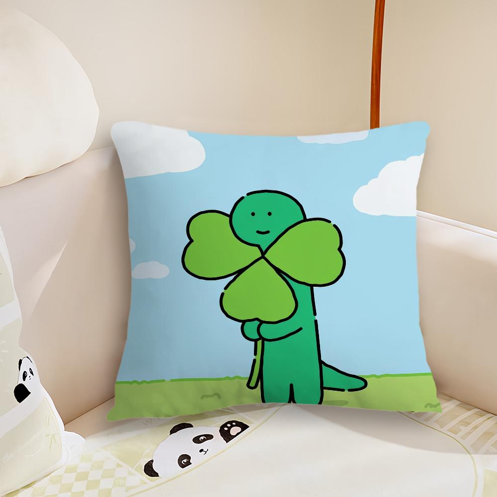 Cartoon JJoguman SStudio cushion cover Pillow Case Plush Fabric Soft Double Sided Print Sofa Cushion Cover Throw Pillow Covers