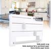Plastic Wrap Dispenser Wall Mount Easy Installation Space Saving Multipurpose Foil Dispenser for Kitchen