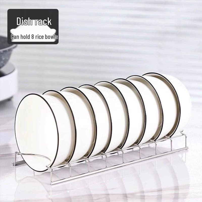 Stainless Steel Kitchen Sink Dish and Bowl Drain Rack Holder