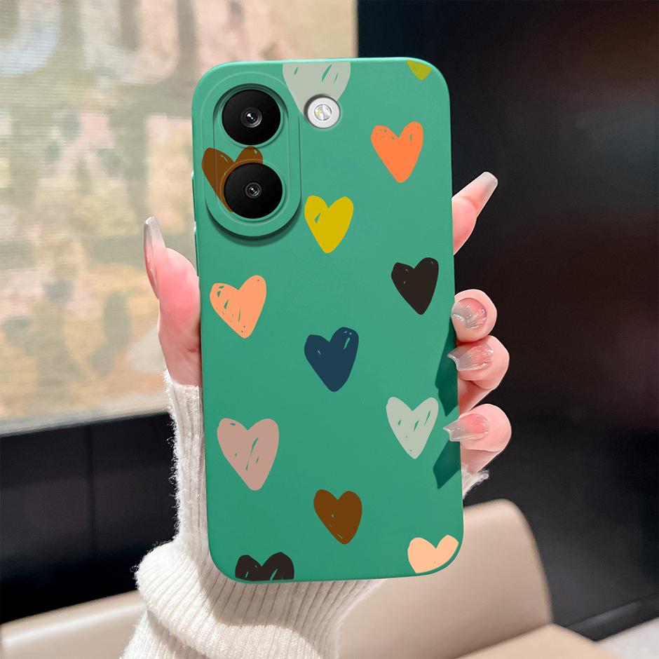 For Xiaomi Poco X8 Pro X8 Pro Max Cases Colorful Love Heart Anti-fall Artistic Protector For PocoX8Pro PocoX8ProMax Back Cover