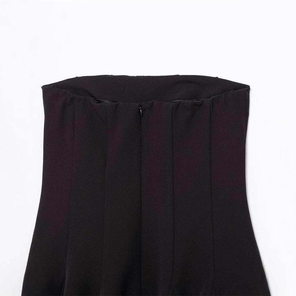 TAOP&ZA Dámské elegantní šaty bez ramínek s vlnitým krátkým lemem 2160777 - Jarní/letní kolekce