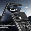 Armor Slide Lens Funda For Oppo Reno 13 13Pro 5G Case Car Magnetic Holder Ring Stand Protect Back Cover for OPPO Reno13 Pro Capa