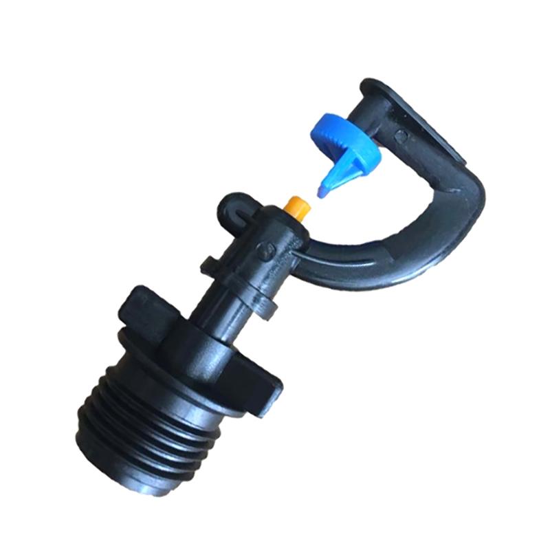 5Pcs 180 Degree Rotating Sprinkler G Type Yellow Small Wheel Nozzle Pile Connector For Irrigation Garden Watering