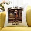 Tung Tung Tung Sahur World Various Sizes Square Pillow Case For Car Home Bedchamber Decor