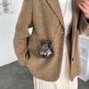 New lucky small gold bag acrylic bag shiny money bag chain crossbody mini bag