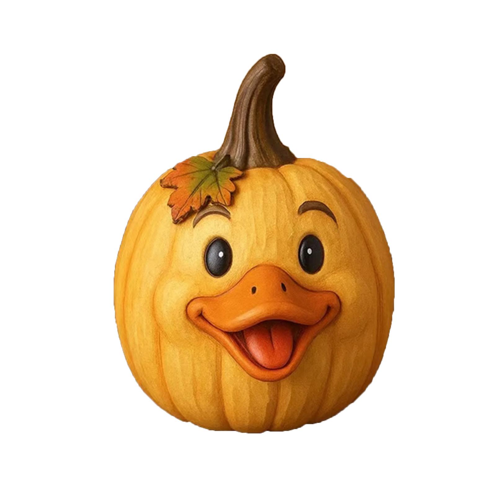 

Статуи тыкв с домашними животными, смоляные украшения, украшения для дома и рабочего стола, праздничные украшения One Size