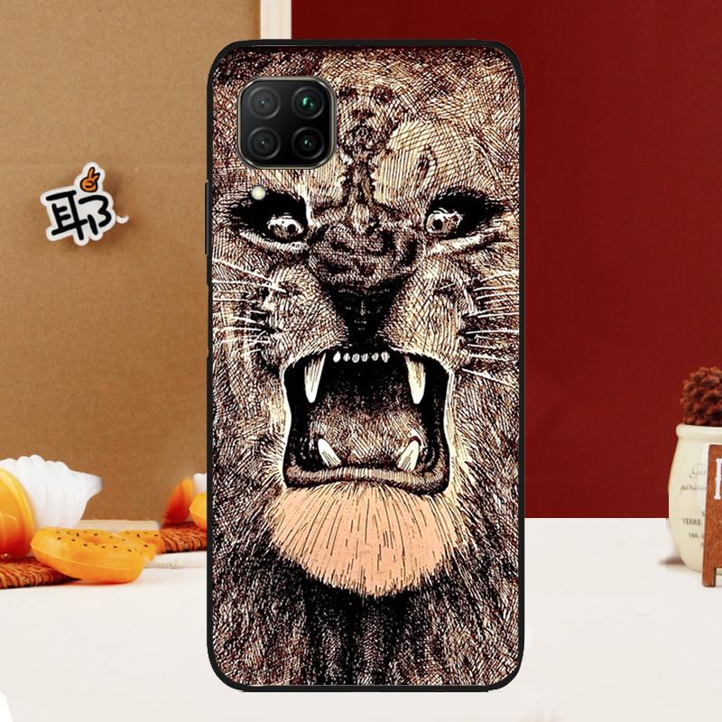 Ferocious Lion For Huawei Nova Y91 Y61 Y60 Y70 Y72 Y73 Y90 12i 11i 3i 7i 8i 9 10 SE P20 P40 P30 Lite Case
