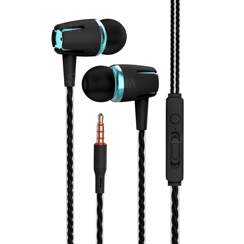 VPB S9 Electroplated Stereo In-Ear Wired Headphones with Microphone