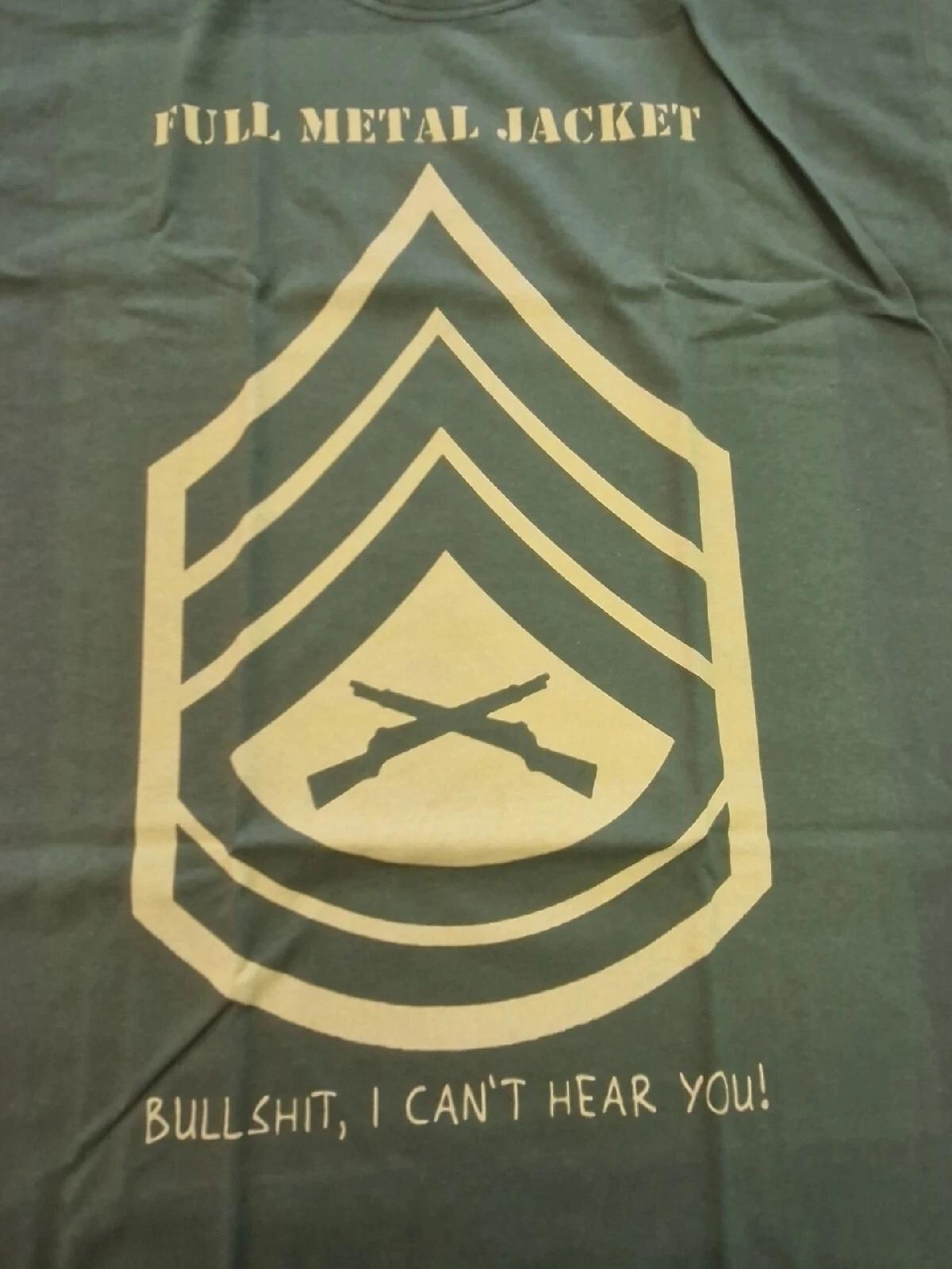 SALE Full Metal Jacket T-shirt Size M Color Green Id: 24 Vintage Style L