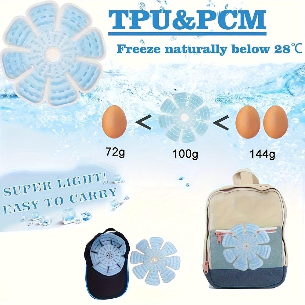 Universal Hat Cooling Ice Pads Multi-Use PCM Ice Pack Hat Portable Helmets Cooling Cap  Outdoor