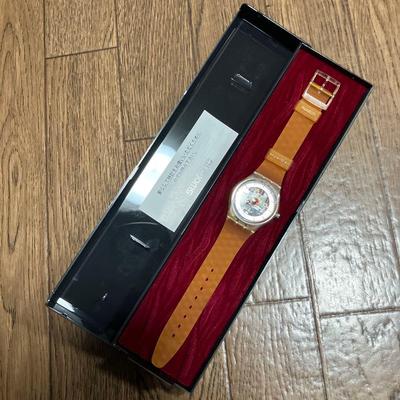 Used Swatch MusiCall Watch, Brown, New Deadstock