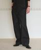 Uallong Black Washed Curved Denim Pants - Black