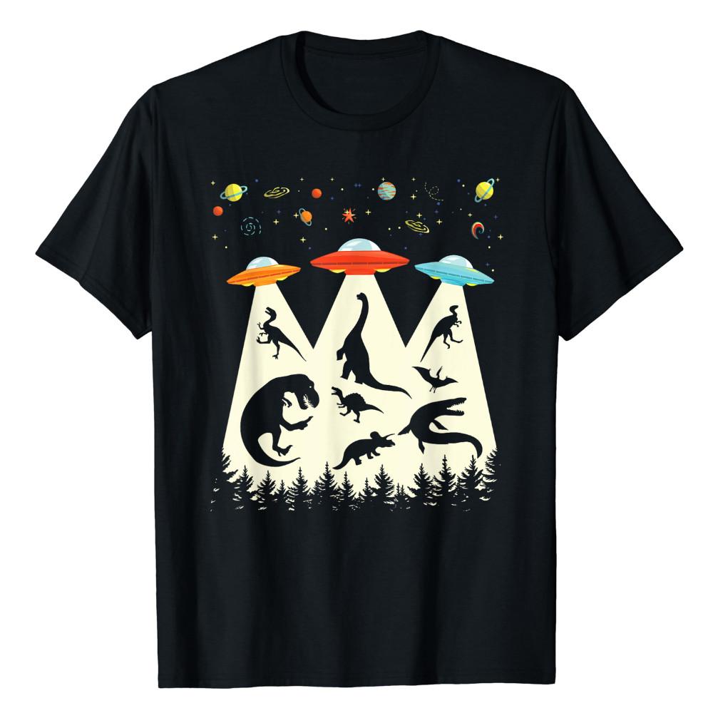 

Funny Dinosaur Ufo Lover Vintage Alien Abduction Unisex T-Shirt Unisex T-Shirt S