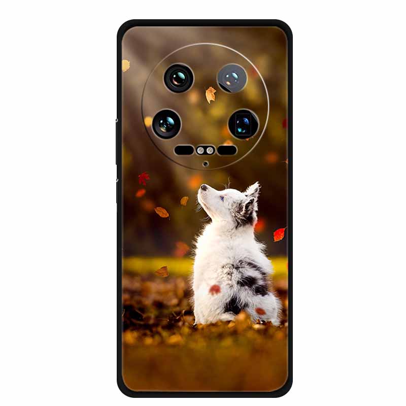 For Xiaomi 14 Ultra 5G Case 6.73''Animals Painted Silicone Soft TPU Coques for Xiaomi 14Ultra Shockproof Cover Shells Cool Wolf