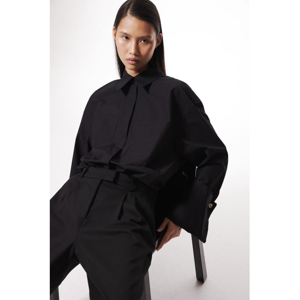 

H M 9 part pants black