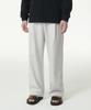 MUSINSA STANDARD [Cooltandard] One-Pleat Wide Lounge Sweatpants [Melange Light Gray]