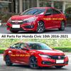 Car Anti Rust Water Proof Door Lock Key Plastic Buckle Limit Device Keys For Honda Civic 10th 2016 2017 2018 2019 2020 2021