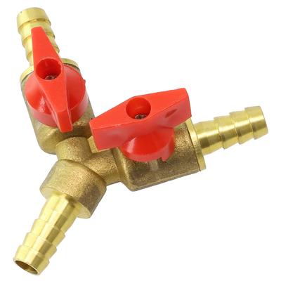 Exquisite Garden Irrigation Pipe Connection Brass Valve Shut Off Ball Valve 8mm/10mm Brass Material Easy To Install