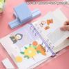 1Pc Multi-Function 3-Hole Punch, Small Hand Punch, Can Bind 6 Sheets Of Paper, Suitable For Scrapbooking And Paper Crafting.